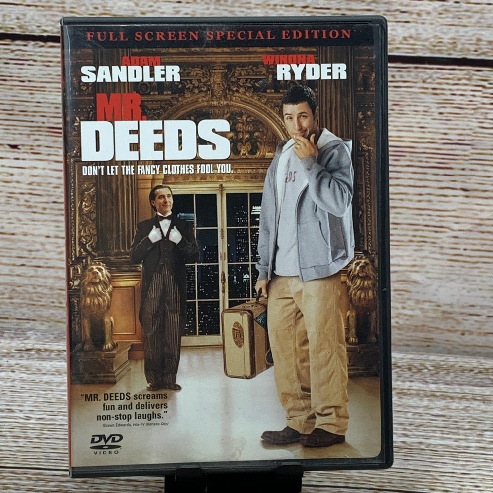 Mr Deeds [2002 Full Screen Special Edition DVD] Adam Sandler Winona Ryder Comedy